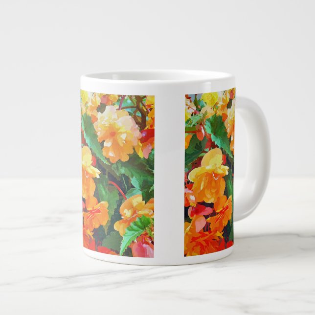 BEGONIAS Jumbo-Tasse (Vorderseite Rechts)