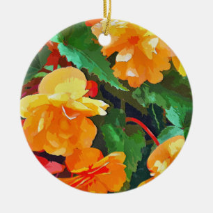 BEGONIAS KERAMIK ORNAMENT