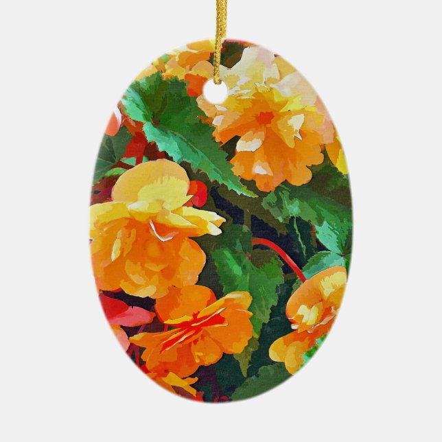 BEGONIAS KERAMIKORNAMENT (Vorne)