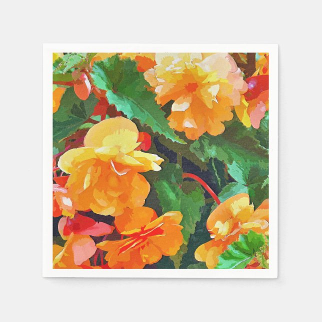 BEGONIAS SERVIETTE (Vorderseite)