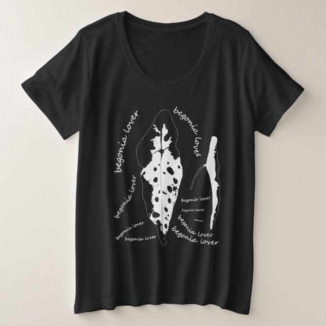 Begonienliebhaber Große Größe T-Shirt (Design vorne)