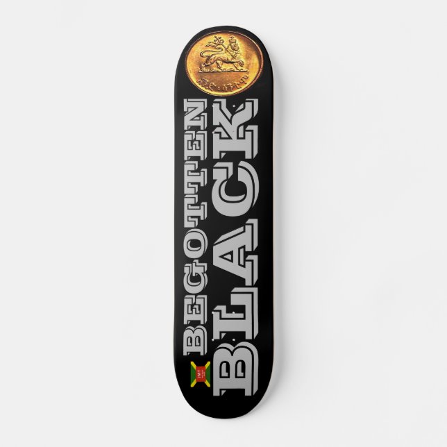BEGOTTEN BLACK Skateboard (Vorderseite)