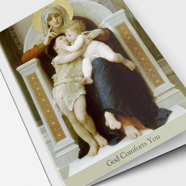 Begräbnis danken Ihnen kardiert | Mary, Jesus u. Karte (Religious Sympathy God Comforts You Funeral Thank You Card)
