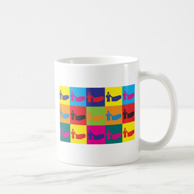 Begräbnis-Pop-Kunst Tasse (Rechts)