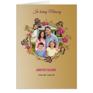 Begräbnis- Programm-Erinnerungsschablone