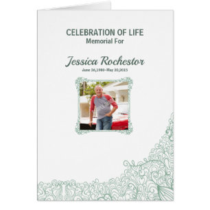 Begräbnis- Programmschablone