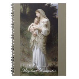 Begräbnis- Unschuld des Gast-Buch-| Mary Notizblock