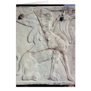 Begräbnis- Urne mit geschnitzter Entlastung eines