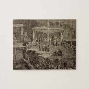 Begräbnis- Zeremonie in den Ruinen bei Akhaltchi, Puzzle