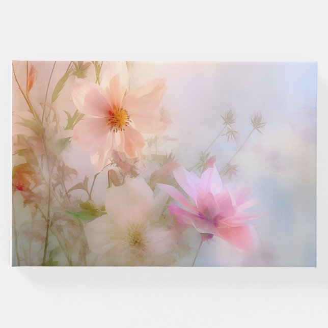 Begräbnisguestbook Rosa und Blau Gästebuch (Vorderseite)