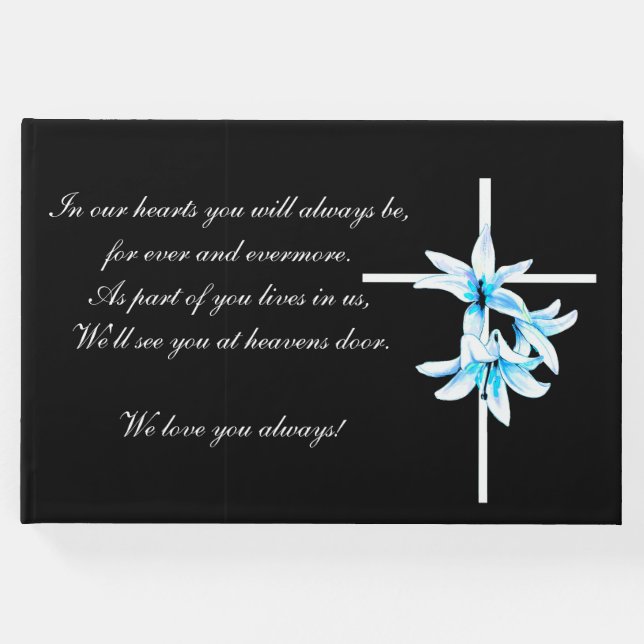 Begräbniskreuz Gästebuch (Vorderseite)