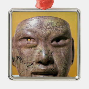 Begräbnismaske, Olmec, von Mexiko Ornament Aus Metall
