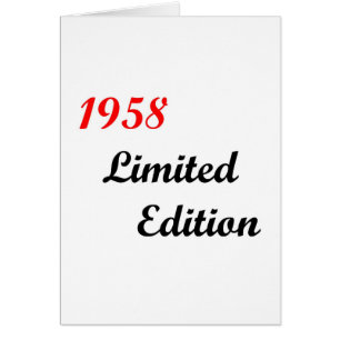 Begrenzte Ausgabe 1958