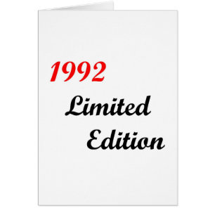 Begrenzte Ausgabe 1992