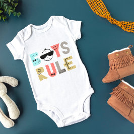 BEGRENZTE AUSGABE | Cooles Kind | Boy Rules Baby Strampler