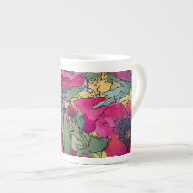 Begrenzte Ausgaben-Porzellan-Schale, Künstler Prozellantasse (Vorderseite Rechts)