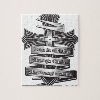 Begrenzte Ausgabephilippians-4:13 christliche Puzzle