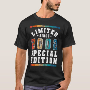 Begrenzte Sonderausgabe Vintag Seit Geboren 2002 T-Shirt