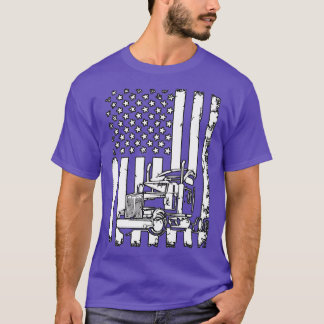 BEGRENZTER AUSGABE - amerikanischer LKW auf der St T-Shirt