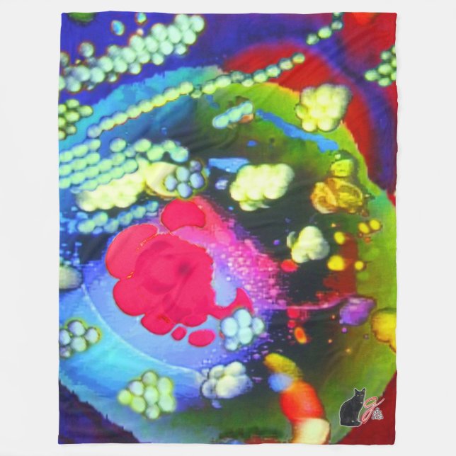 Begriff in Bewegung Fleecedecke (Vorderseite)