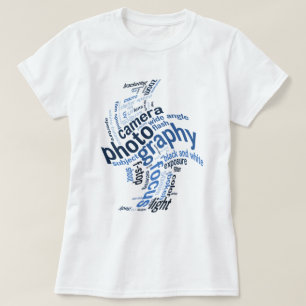 Begriffe "Fotografie" Word-Drehung T-Shirt