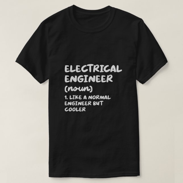 Begriffsbestimmung "Elektrotechnik" T-Shirt (Design vorne)