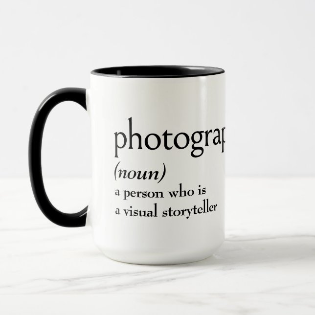 Begriffsbestimmung für FOTOGRAFIE Tasse (Links)