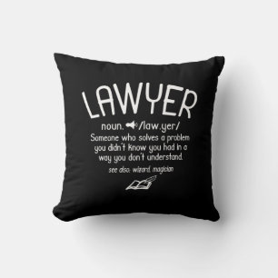 Begriffsbestimmung für "Funny Lawyer" Kissen