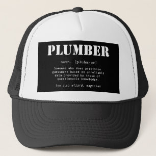 Begriffsbestimmung für "Funny Plumber" Truckerkappe