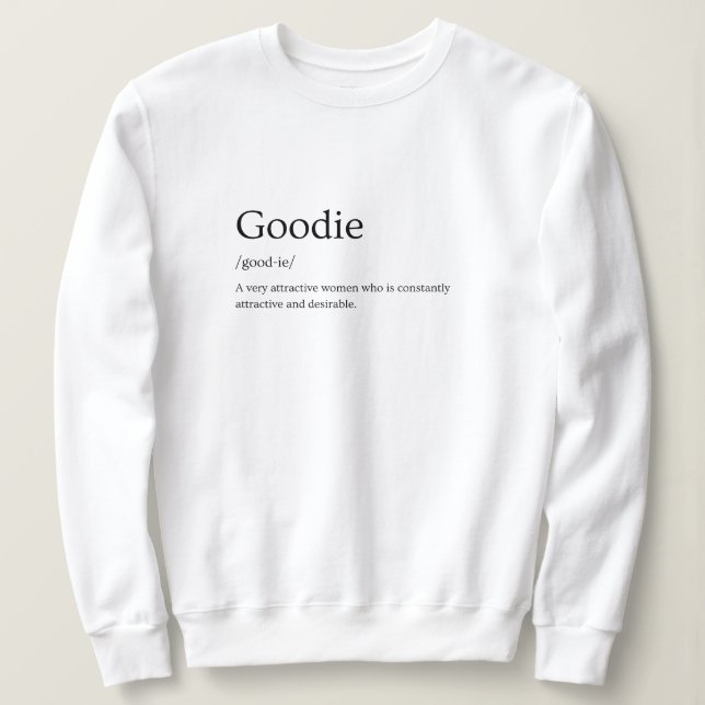 Begriffsbestimmung für Goodie-Wörterbuch Sweatshirt (Design vorne)