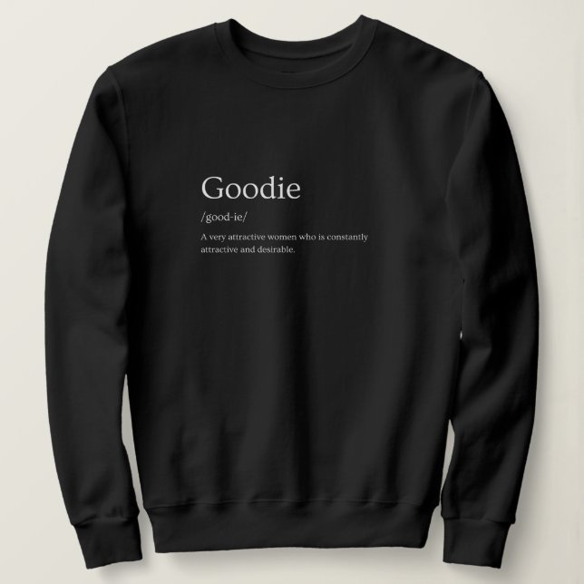 Begriffsbestimmung für Goodie-Wörterbuch Sweatshirt (Design vorne)