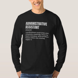 Begriffsbestimmung für lustige Verwaltungsassisten T-Shirt