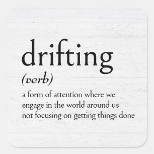 Begriffsbestimmung für TREIBUNG Quadratischer Aufkleber