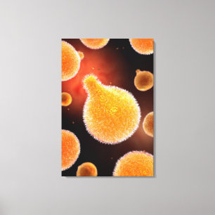 Begriffsbild von Plasmodium Malaria 3 verursachend Leinwanddruck