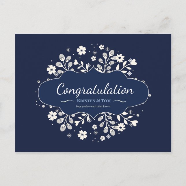 BEGRÜNDUNG DES TAGES FÜR DAS PAAR POSTKARTE (Vorderseite)