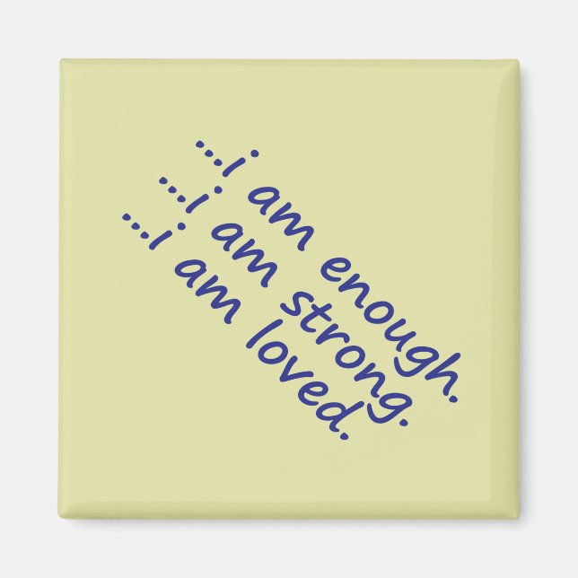 Begründung: Dk Blue Enough Strong Loved Topography Magnet (Vorne)