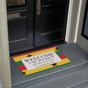 BEGRÜSSEN Flagge GHANA Fußmatte