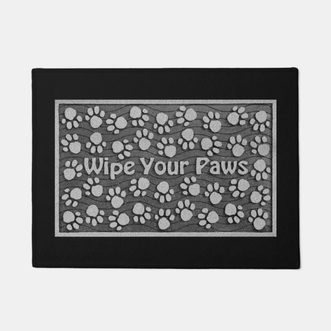 Begrüßen Sie 18" x 24" Tür-Matte/Hunde Fußmatte (Vorderseite)