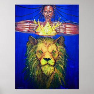 Begrüßen Sie den König Poster