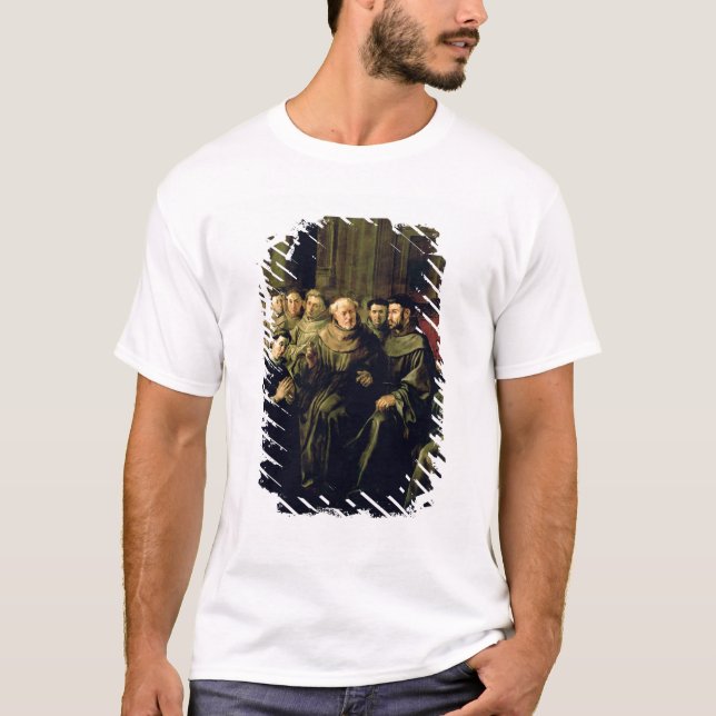Begrüßen von St Bonaventure in den Franziskaner T-Shirt (Vorderseite)