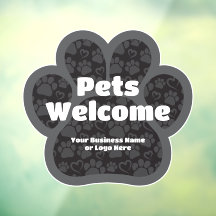 Begrüßte Hunde Begrüßung PawPrint Custom Business