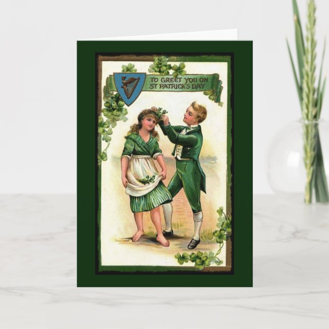 Begrüßung am St. Paddy's Day Karte (Vorderseite)