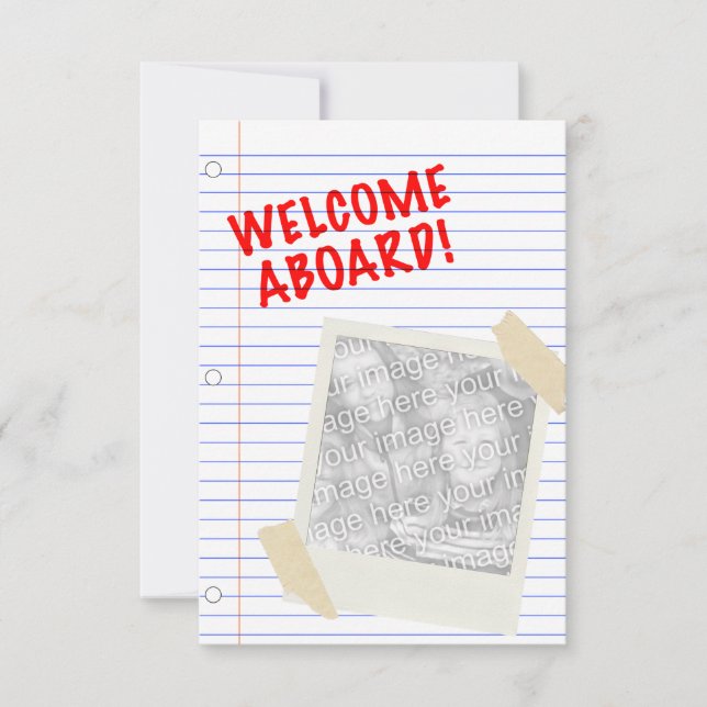 Begrüßung an Bord Einladung (Vorderseite)