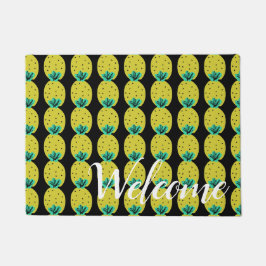 Begrüßung Ananas Doodles Personalisiert Fußmatte