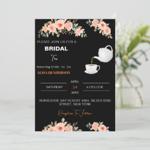 Begrüßung Bridal Tee Party Tea Dusche Dekorationen Einladung