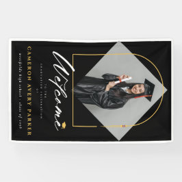 Begrüßung der Arch Tassels Frame Foto Graduation P Banner