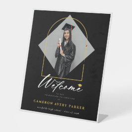 Begrüßung der Arch Tassels Frame Foto Graduation P Sockelschild