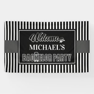 Begrüßung der Bachelor Party Banner