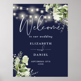 Begrüßung der blutigen Hochzeit eines Navy Blue St Poster