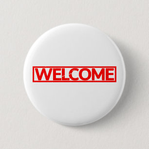 Begrüßung der Briefmarke Button